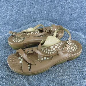 Kumfs Women's Strappy‎ Brown Leather Size 39W Gently Used 2025